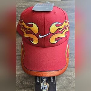 Nike Swoosh Flames Vintage Y2K Cap Hat